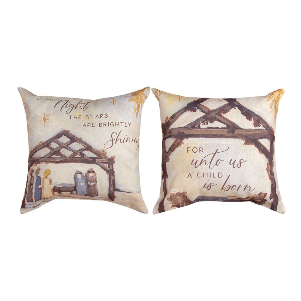 Nativity And Churches Climaweave Pillow 12" Indoor/Outdoor