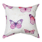 Obviously Pink Butterfly Climaweave Pillow 12" Indoor/Outdoor