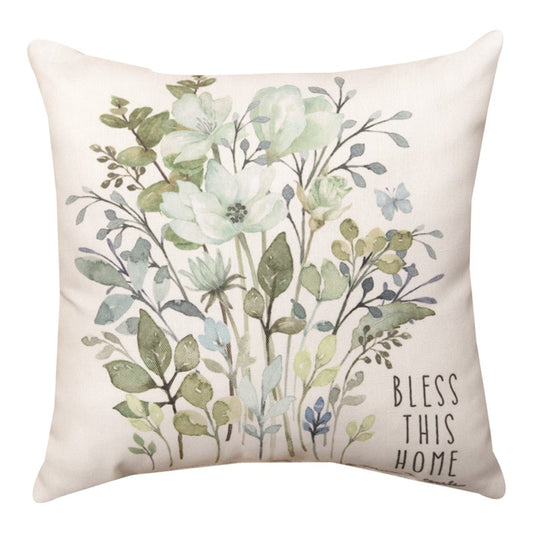 12 INCH Bless This Home Climaweave Pillow 12" Indoor/Outdoor