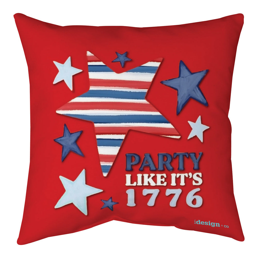 Party Like It's 1776 Climaweave Pillow 12x12