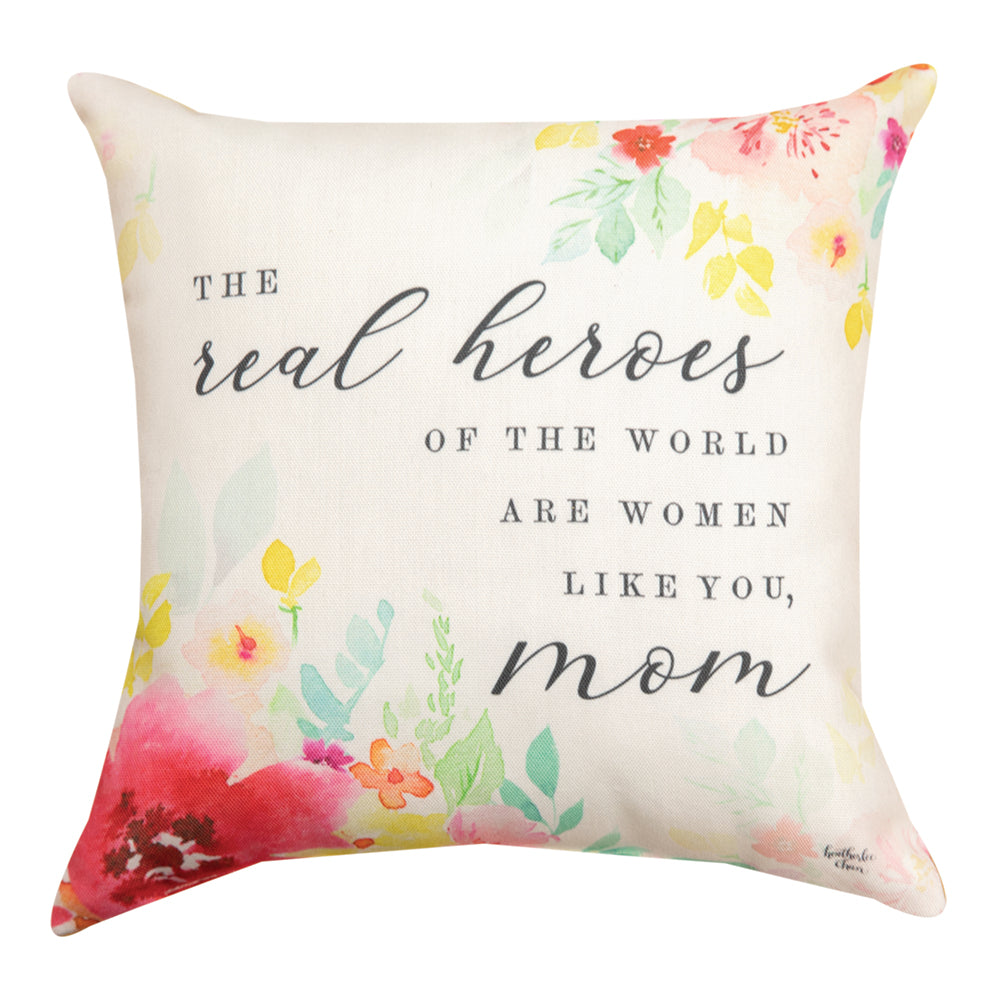 The Real Heroes Word Pillow 12" Throw Pillow