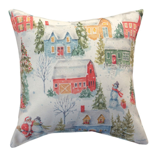 12 INCH Welcoming Santa Climaweave Pillow 12" Indoor/Outdoor