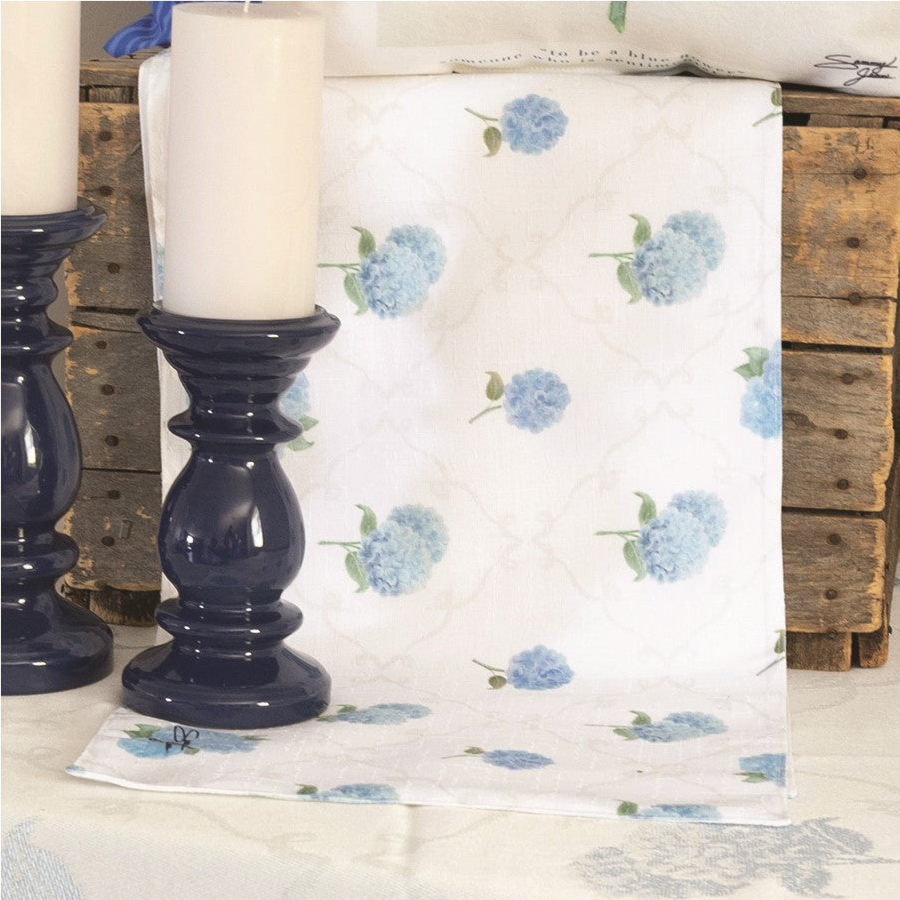 Etre Fleur Blue Runner 72 Inch Tapestry