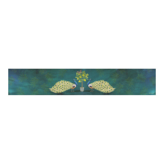 Peacock Garden 72 inch Table Runner