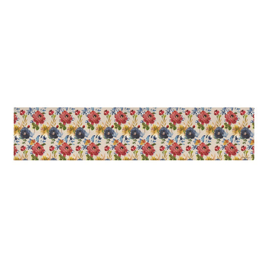 Rooster Bouquet 72 inch Table Runner