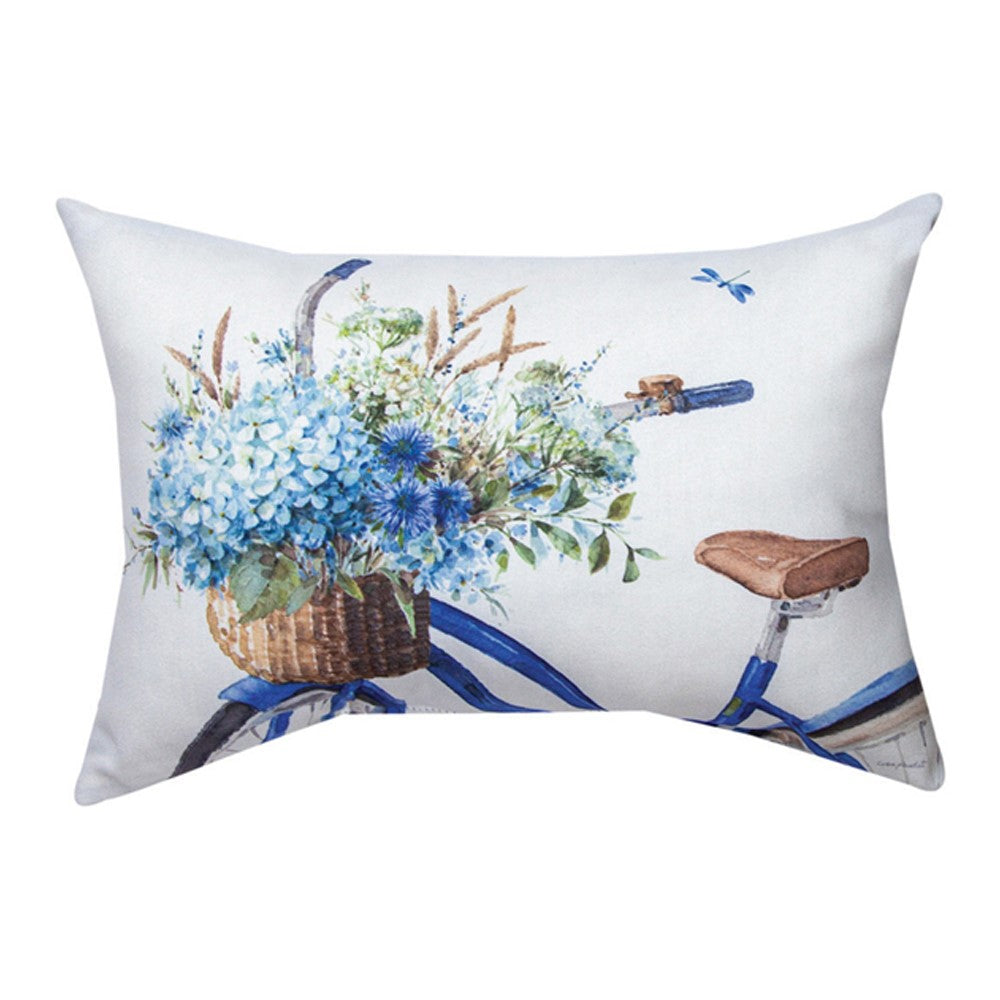 Bohemian Blue Climaweave Pillow 18"X13" Indoor/Outdoor