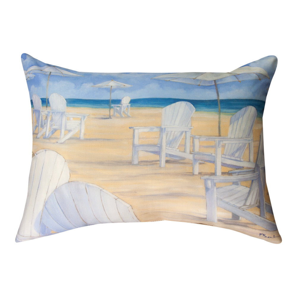 Blanco Beach Chair Climaweave Pillow 18"x13" Indoor/Outdoor