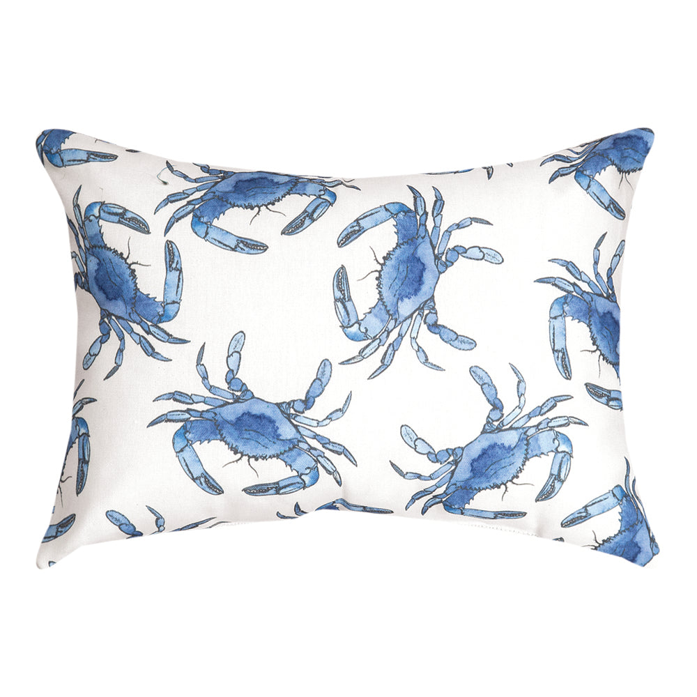 Blue Crab Climaweave Pillow 18"x13" Indoor/Outdoor