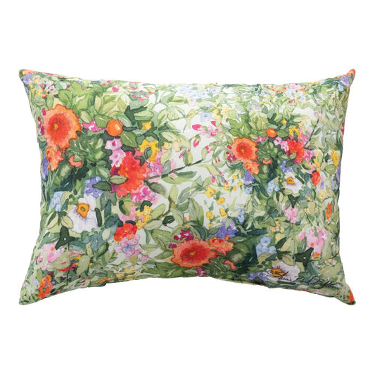 Butterfly Squares All Over Florals Climaweave Pillow 18x13