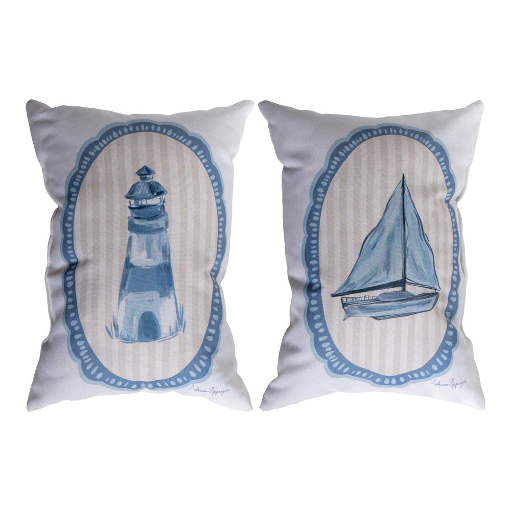 Coastal Cameo Climaweave Pillow 13x18