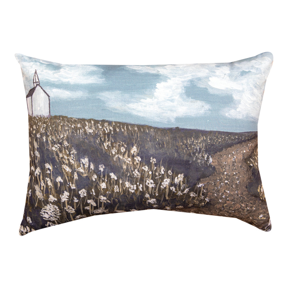 Church On The Hill Climaweave Pillow 18"X13" Indoor/Outdoor