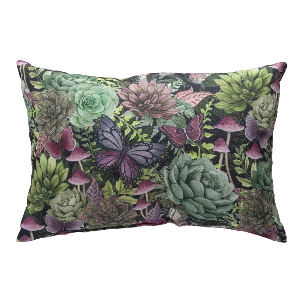 Dark Succulents Climaweave Pillow 18x13