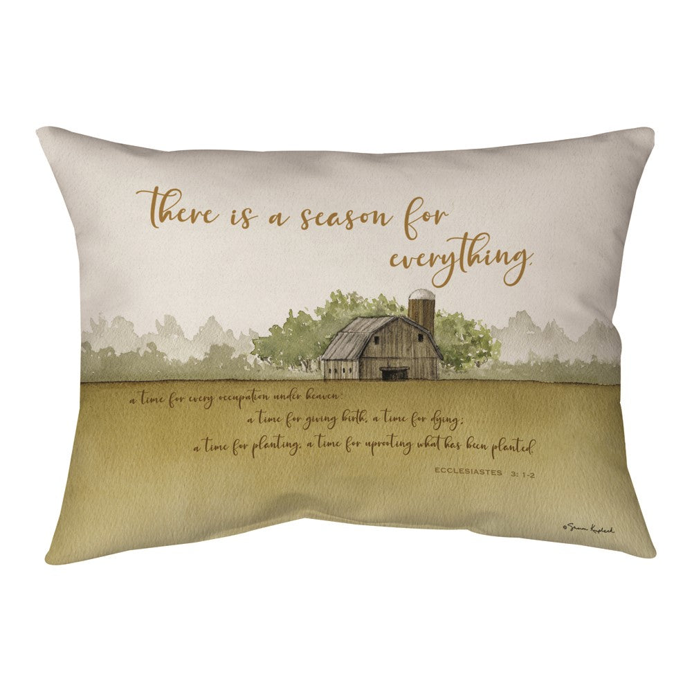 Farm Ecclesiastes Climaweave Pillow 18x13 Indoor/Outdoor