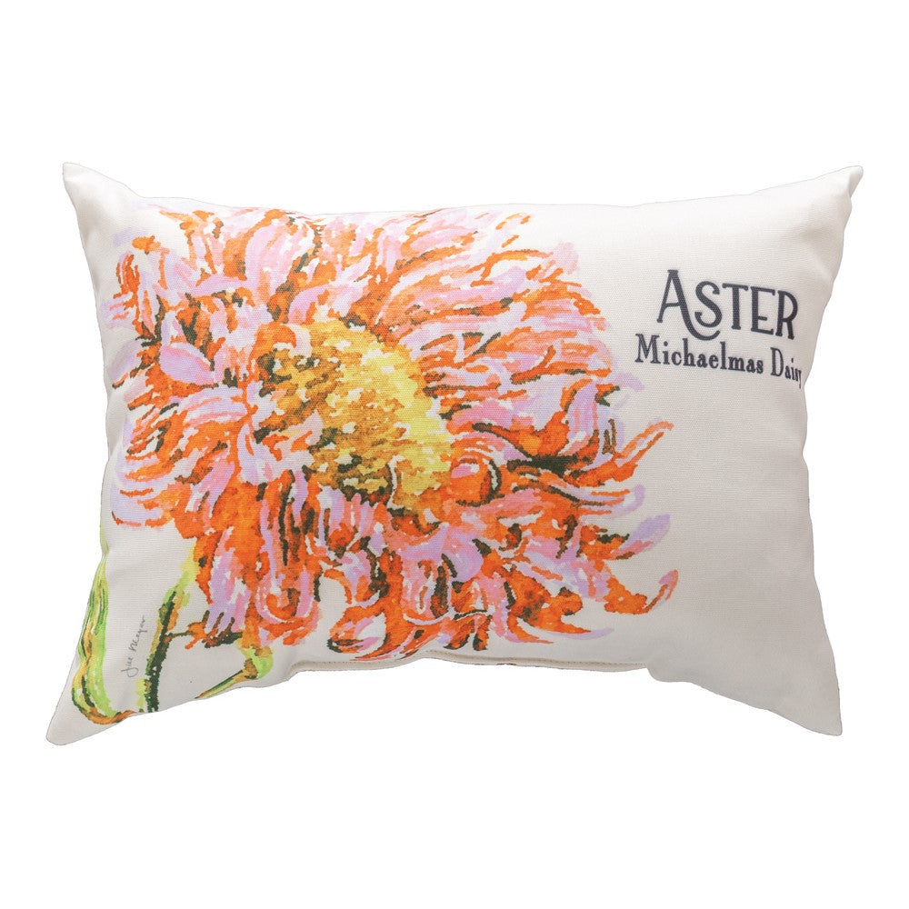 Flower Garden Aster-Sunflower Climaweave Pillow 18x13