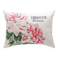 Flower Garden Dahlia & Hibiscus Climaweave Pillow 18x13