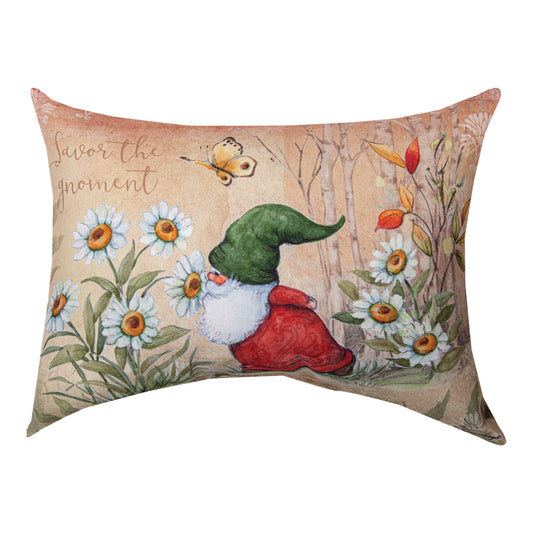 Forest Gnomes Climaweave Pillow 18"x13" Indoor/Outdoor
