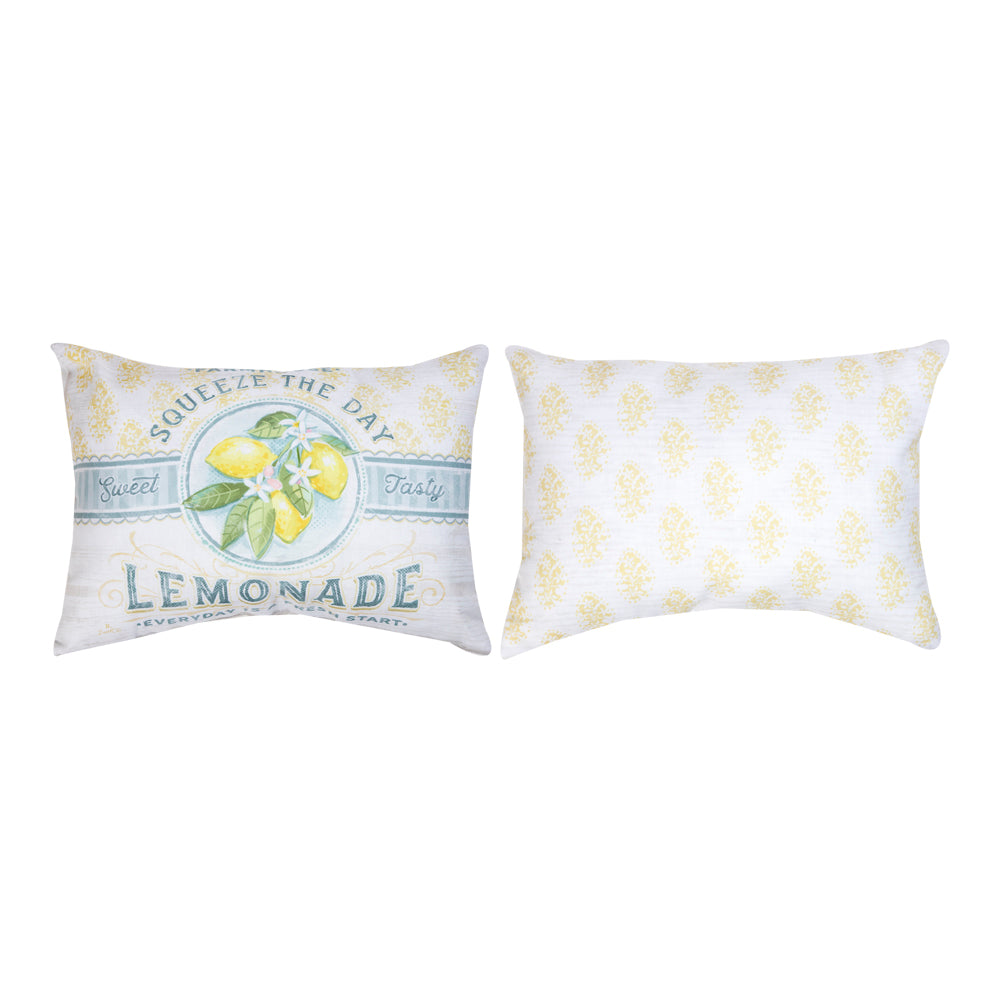 Farmhouse Living Squeeze The Day Climaweave Pillow 18"X13" Indoor/Outdoor