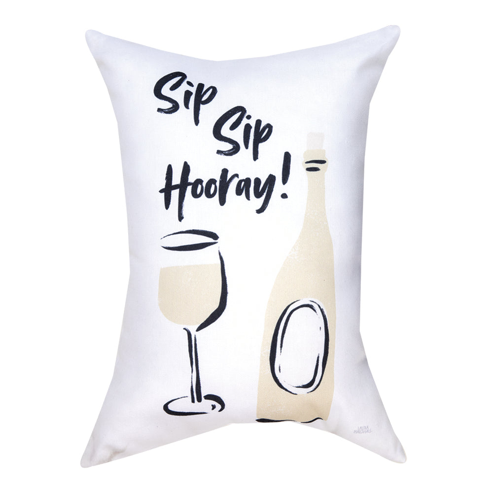Sip Sip Hooray Climaweave Pillow 13"x18" Indoor/Outdoor