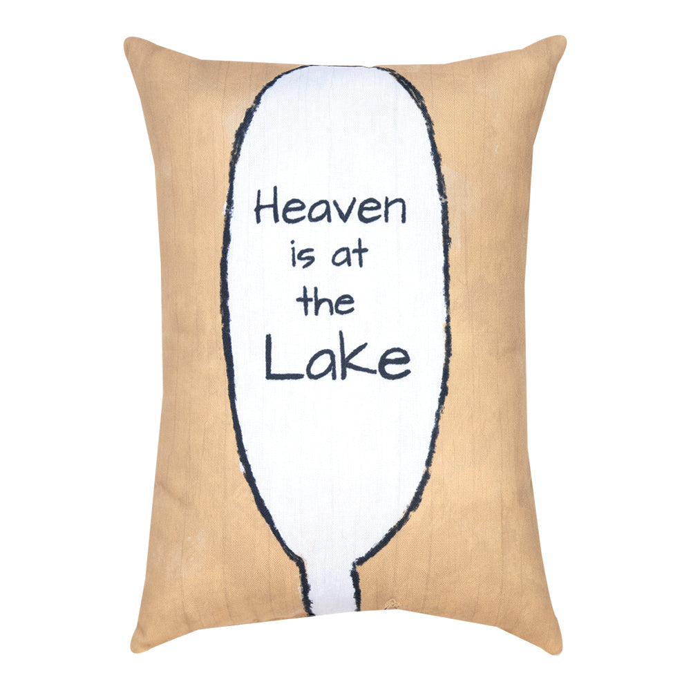 Heaven Is At The Lake Climaweave Pillow 13"x18" Indoor/Outdoor