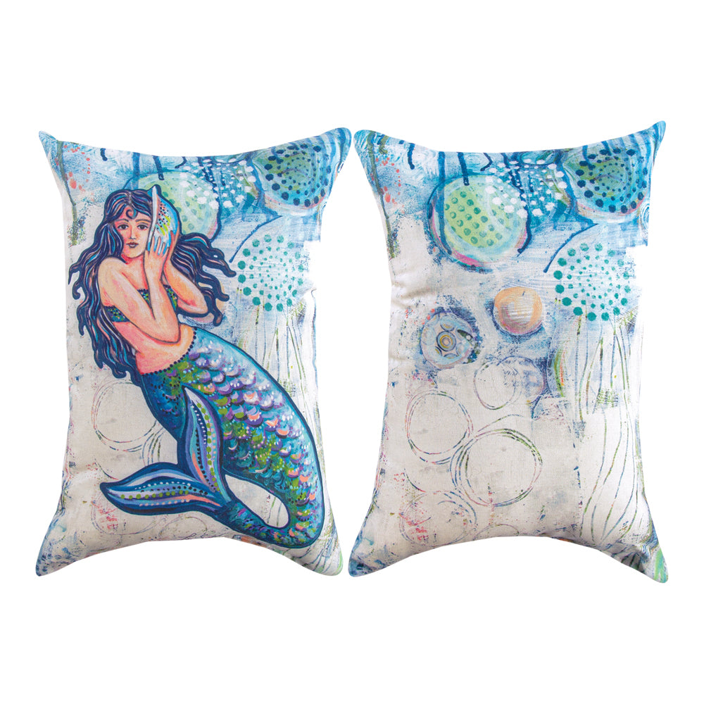 Jewels of The Sea Pillow 18"x13" Indoor/Outdoor