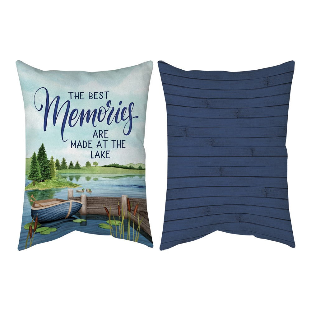 Lake Life -The Best Memories Climaweave Pillow 13x18