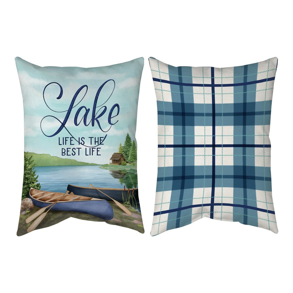 Lake Life - Lake Life Is The Best Life Climaweave Pillow 13x18