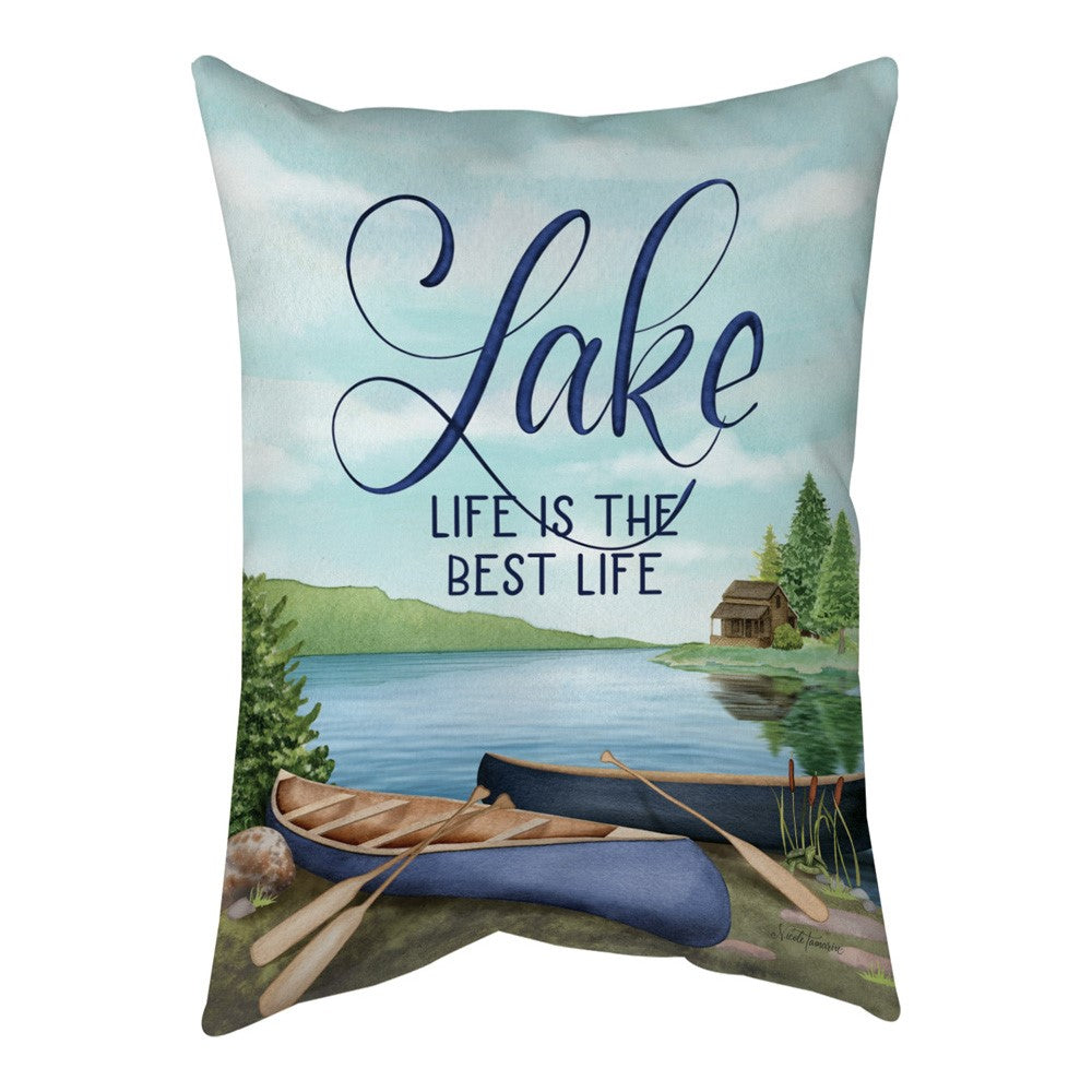 Lake Life - Lake Life Is The Best Life Climaweave Pillow 13x18