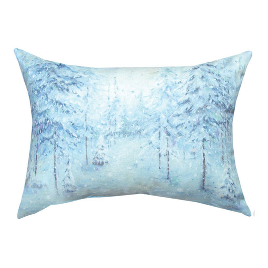Let It Snow Climaweave Pillow 18"X13" Indoor/Outdoor