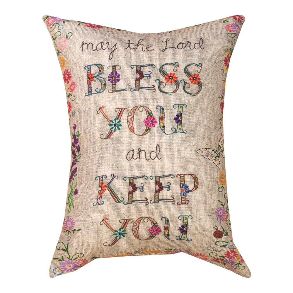 May The Lord Bless Climaweave Pillow 18"x13" Indoor/Outdoor