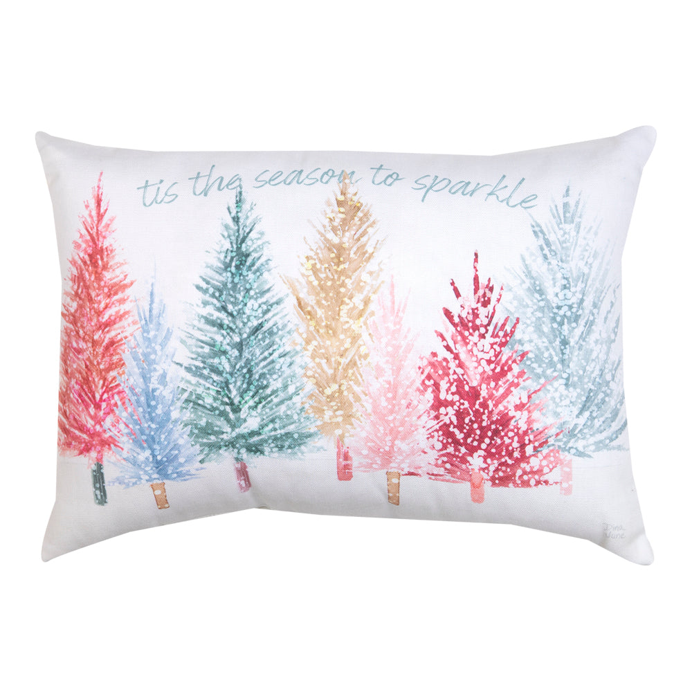 Holiday Sparkle Climaweave Pillow 18"X13" Indoor/Outdoor