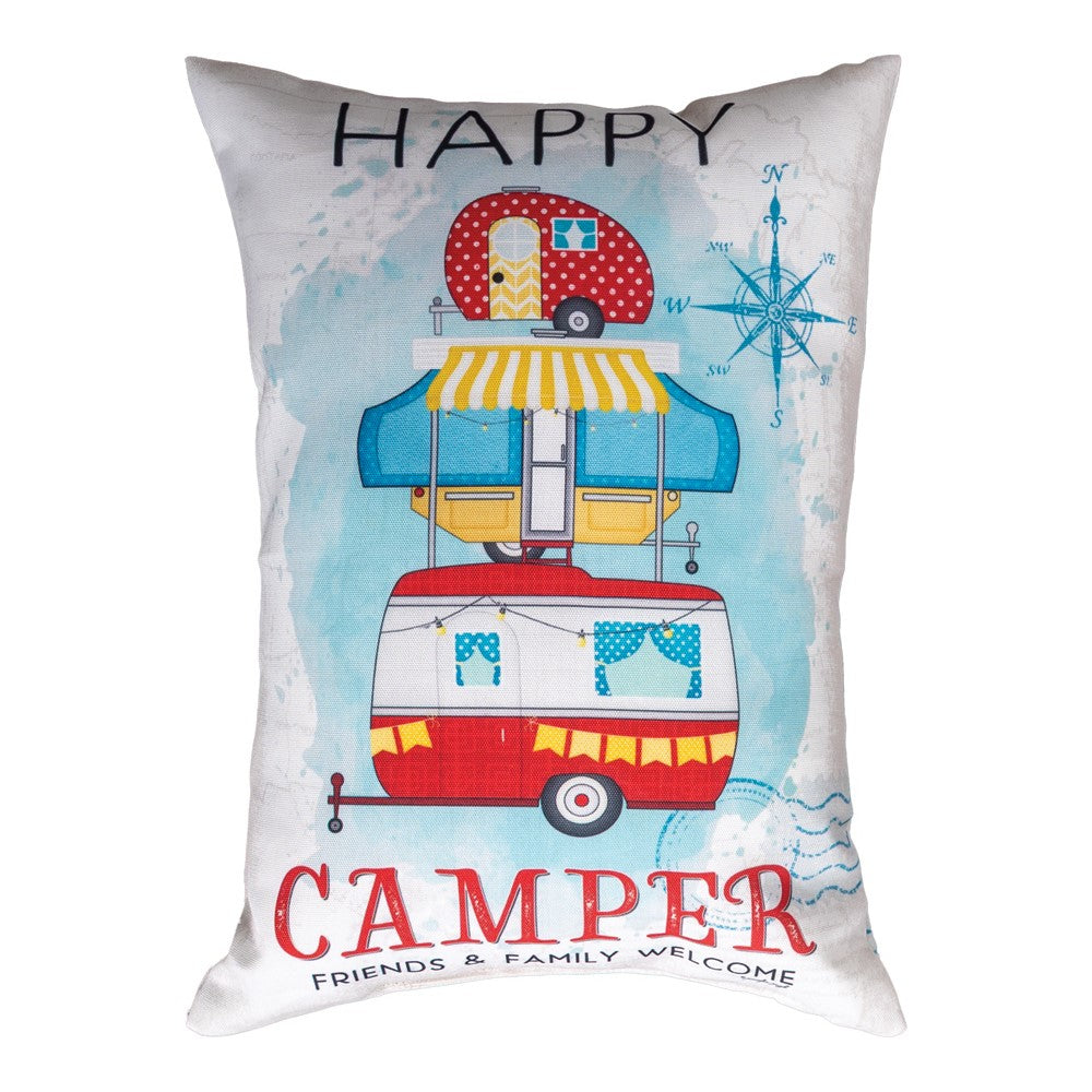 Happy Campers - Friends And Family Welcome Climaweave Pillow 18" x 13"