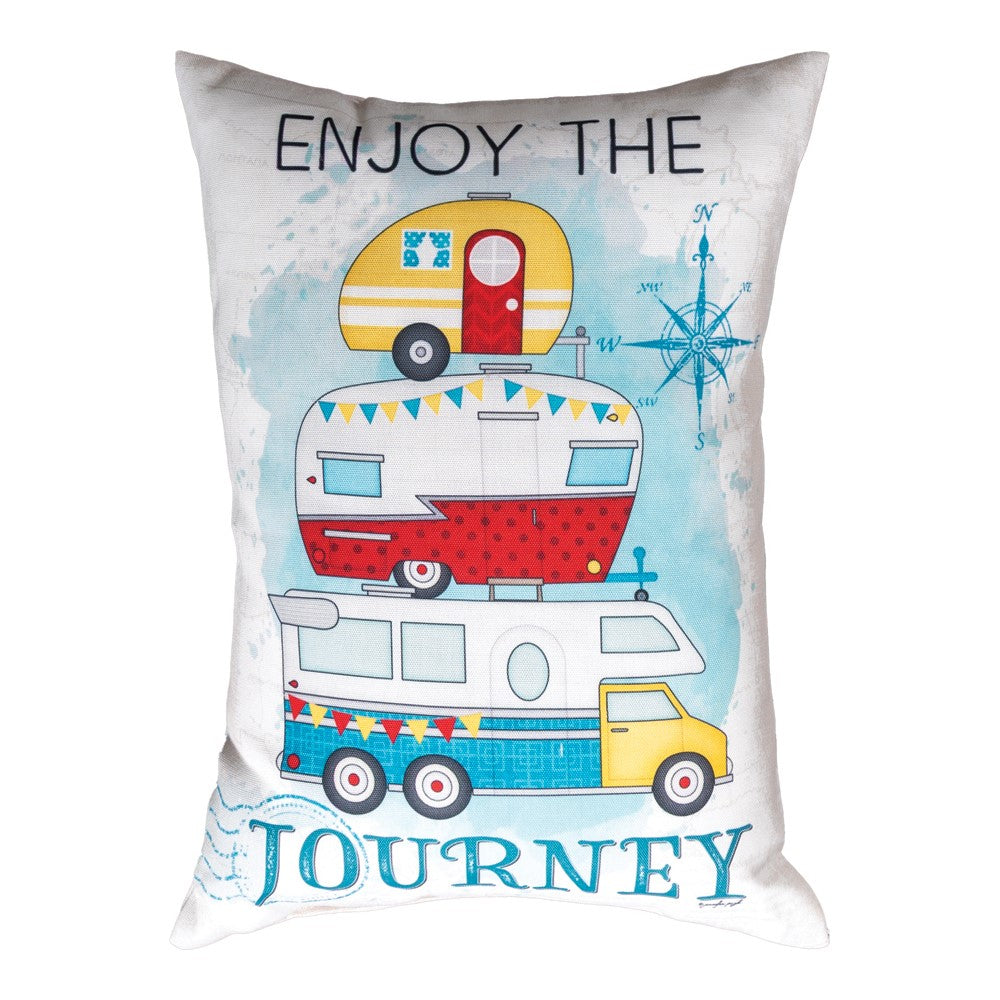 Happy Campers - Friends And Family Welcome Climaweave Pillow 18" x 13"