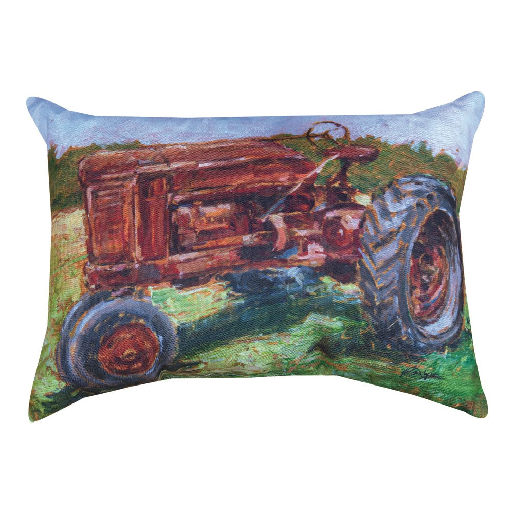 Red Tractor Climaweave Pillow 18"X13"