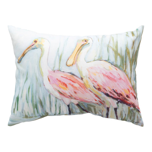 Coastal Shores Spoonbills Climaweave Pillow 18x13