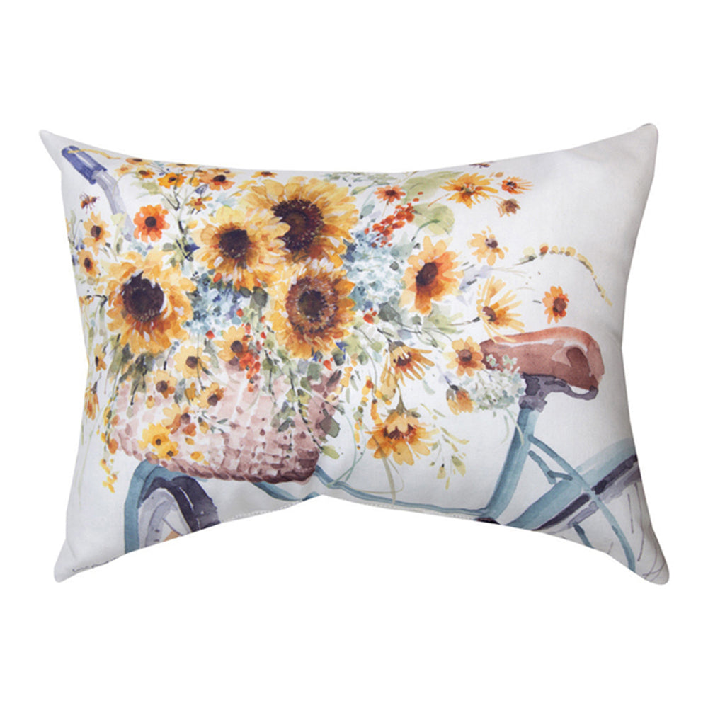Sunflowers Forever Climaweave Pillow 18"x13" Indoor/Outdoor