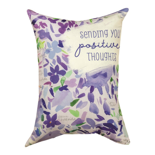 Sending Positive Thoughts Climaweave Pillow 18"x13"
