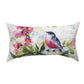 Watercolor Birds & Butterflies Climaweave Pillow 17"x9" Indoor/Outdoor