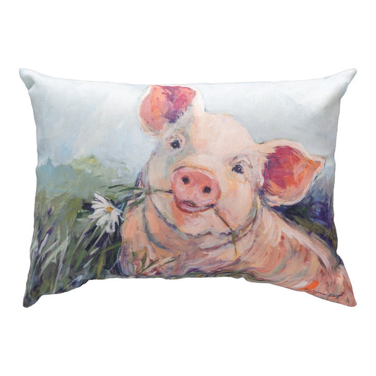 Field Of Home Pig Climaweave Pillow 18X13