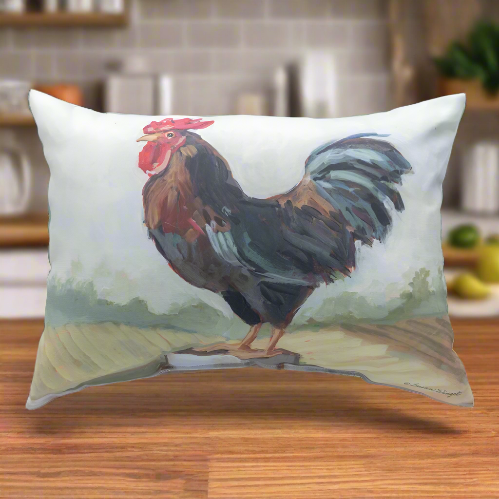 Field Of Home Rooster Climaweave Pillow 18x13