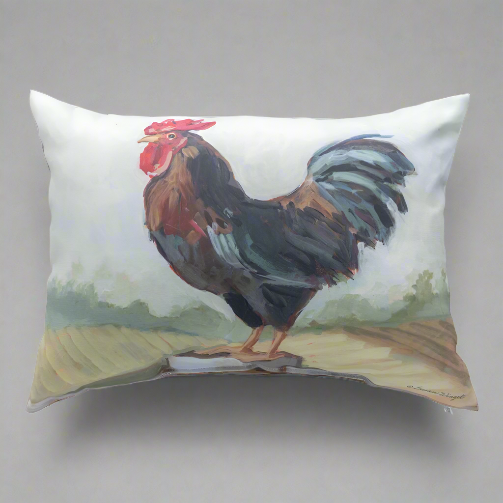 Field Of Home Rooster Climaweave Pillow 18x13