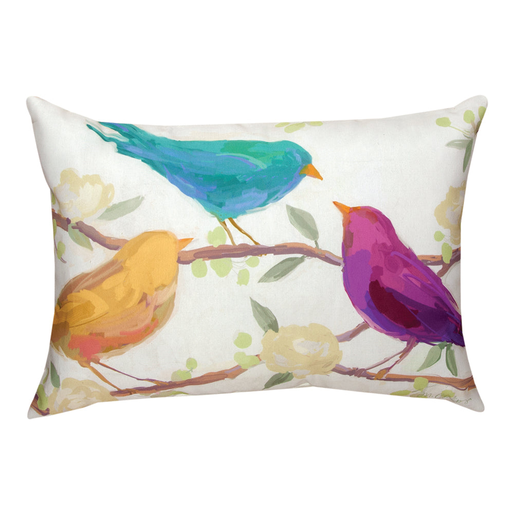 Bird Song Climaweave Pillow 24"x18" Indoor/Outdoor