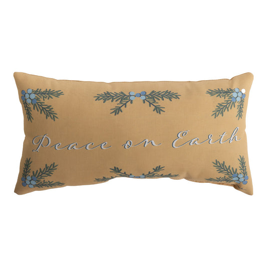 Peace On Earth Climaweave Pillow 17x9