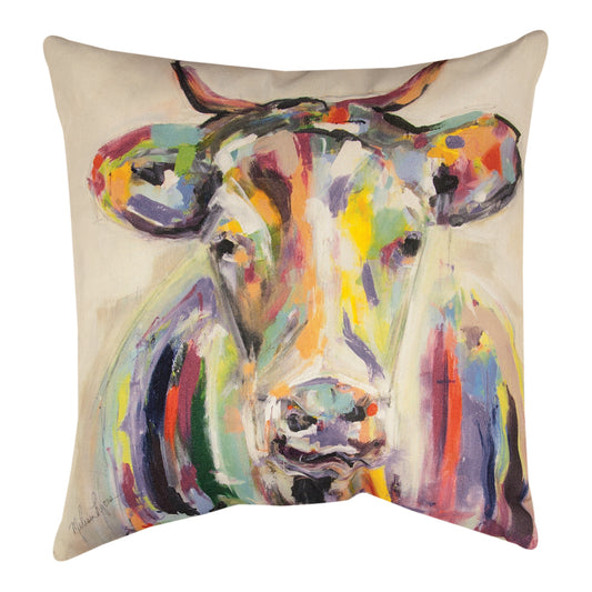 Artsy Cow Climaweave Pillow 18" Indoor/Outdoor