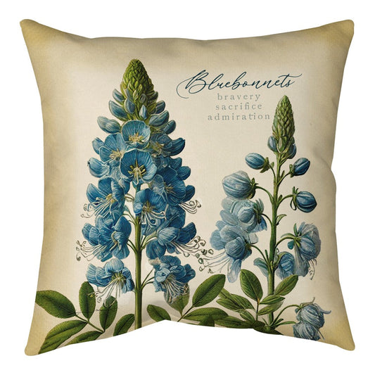 Bluebonnets 1 Climaweave Pillow 18" x 18"