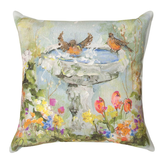 Bird Bath Climaweave Pillow 18" Indoor/Outdoor