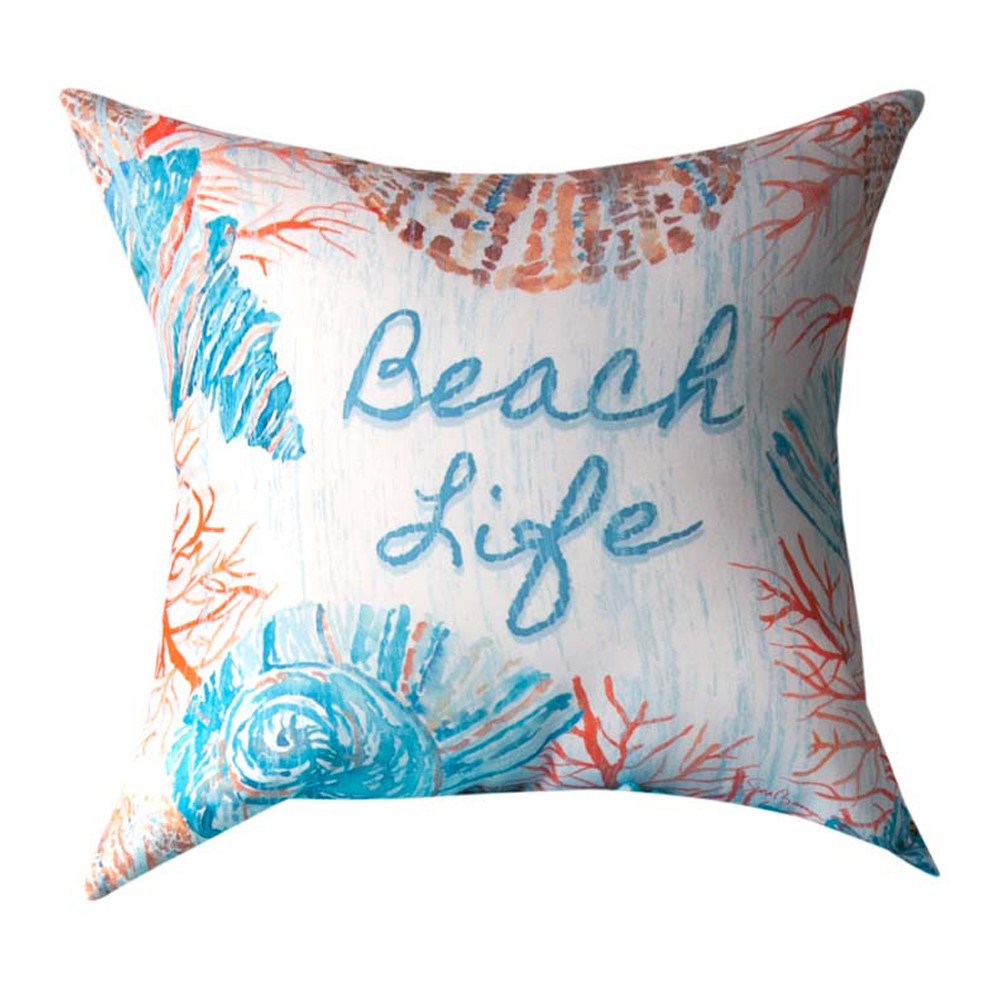 Beach Life Climaweave Pillow 18" Indoor/Outdoor