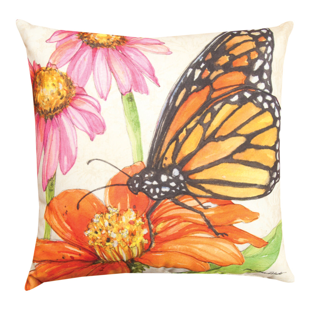 Butterfly Meadow Climaweave Pillow 18" Indoor/Outdoor