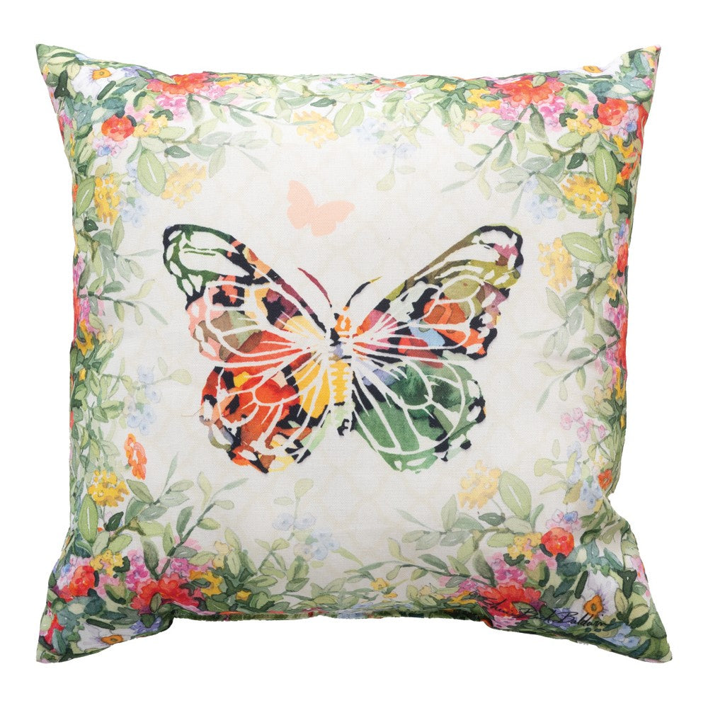 Butterfly Squares Climaweave Pillow 18x18