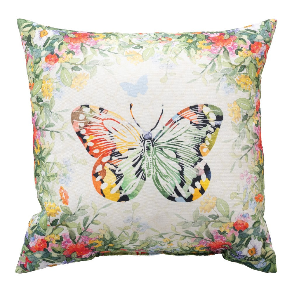 Butterfly Squares Climaweave Pillow 18x18