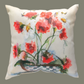 Carnations In Checkered Vase Climaweave Pillow 18x18